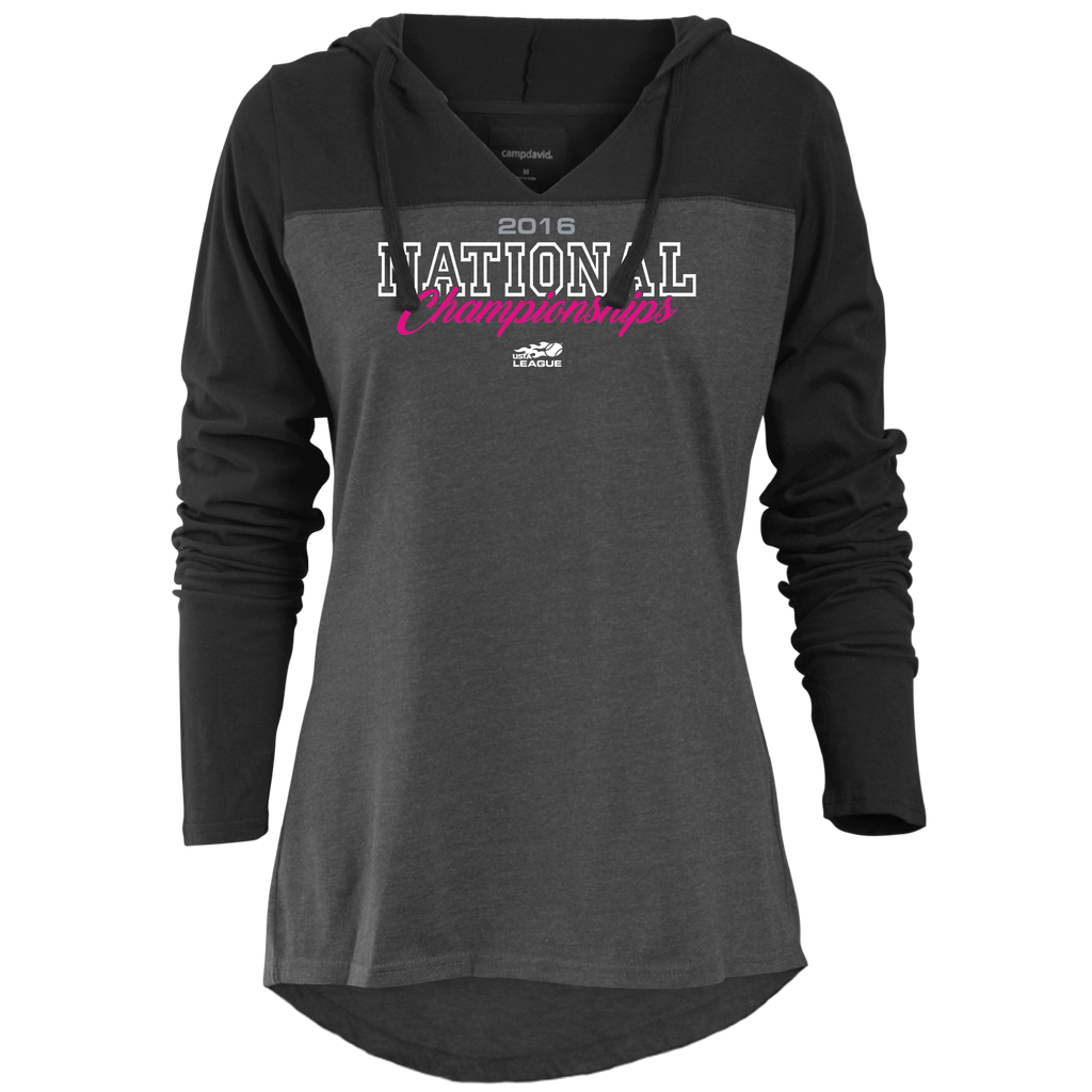 USTA LEAGUES 2016 National Championships Women's Knockout Charcoal Hoodie