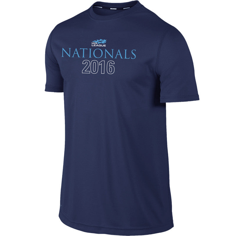 USTA LEAGUES 2016 National Championships Men's Navy Short Sleeve Performance Tee