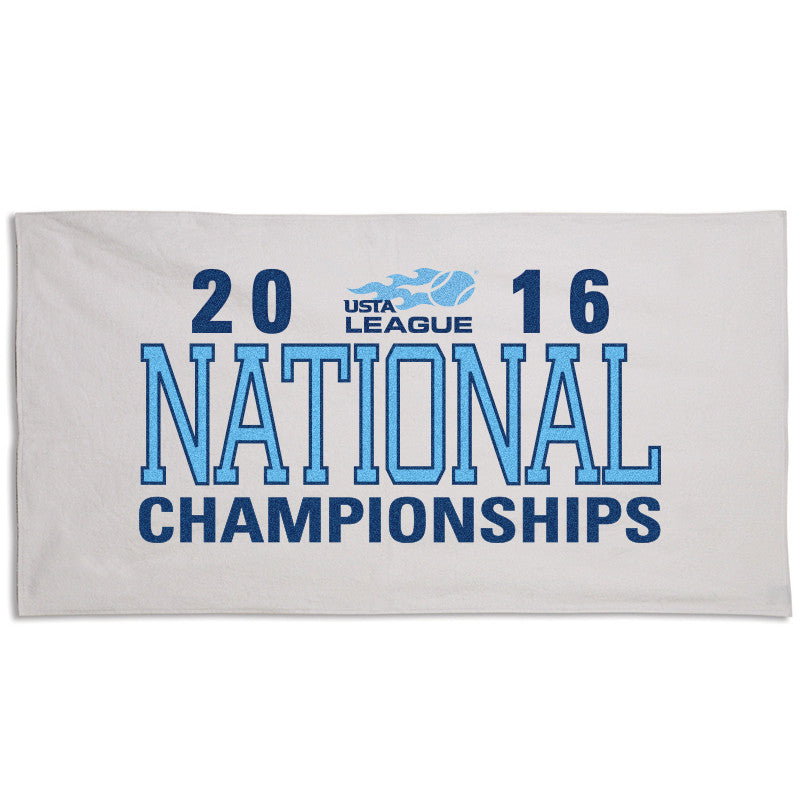 USTA LEAGUES 2016 National Championships White End Court Towel